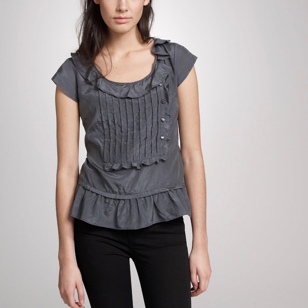✨J. Crew Ruffled Bib Top✨